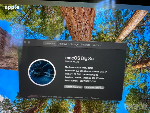 MacBook Pro A1707/Mid-2017/Space Grey-16GB RAM/512SSD/AMD Prо-На части, снимка 6 - Лаптопи за дома - 36860565