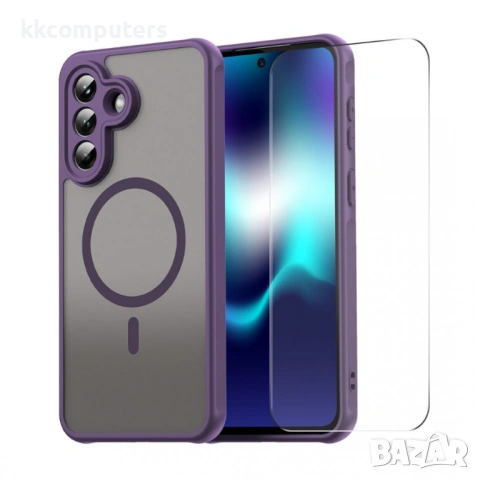 ENKAY HAT PRINCE Магнитен Калъф за Samsung Galaxy A57 5G - PC+TPU, Матов, С 9H стъкло, 4 цвята, снимка 4 - Калъфи, кейсове - 53973205