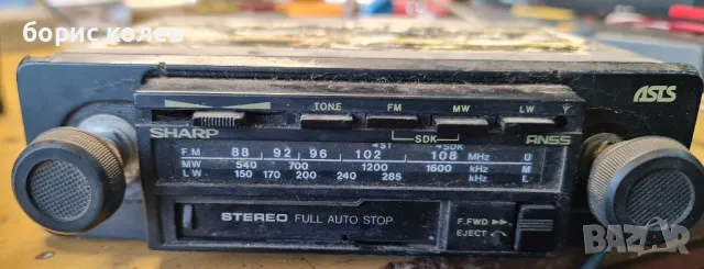 ретро автокасетофон шарп