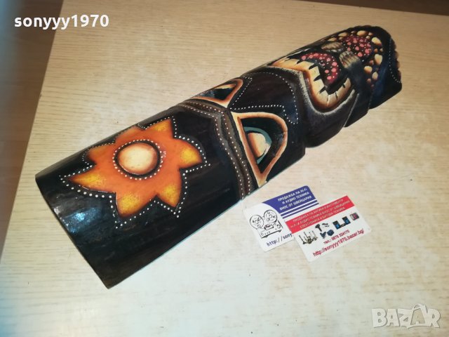 Маска от дърво за стена-кукер 3112201024, снимка 6 - Колекции - 31265234