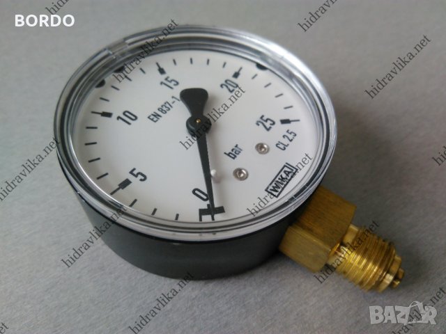 Манометър WIKA - Ф63/0-25 bar (радиален), снимка 2 - Резервни части за машини - 30753193