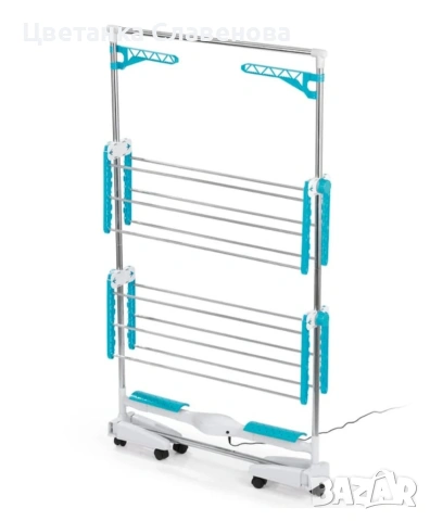 Сушилник за дрехи с въздушен поток Easymaxx, бързосъхнещ, по-малко гънки, сгъваем, лек, снимка 13 - Други стоки за дома - 53123484