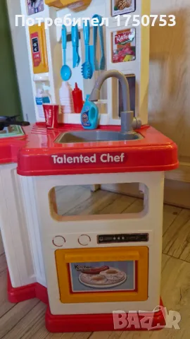 Детска кухня с аксесоари и звуци, снимка 4 - Играчки за стая - 47640023