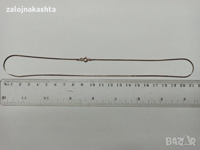 Сребърен синджир-квадратен 2,50гр./925, снимка 1