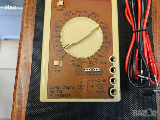 Мултицет Beckman Instruments Circuitmate DM20 Оригинален тайвански мултицет. В отлично техническо съ, снимка 5 - Друга електроника - 53200218