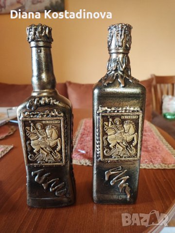 Подаръчни шишета Св. Никола,Св. Мина и Св. Георги, снимка 2 - Декорация за дома - 38886842