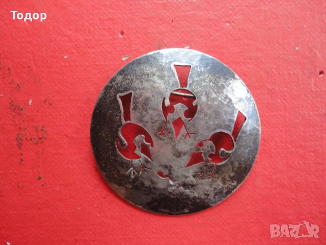 Невероятна арт сребърна брошка 800, снимка 7 - Колиета, медальони, синджири - 40679408