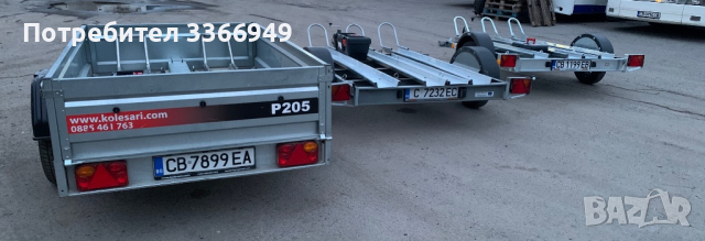 Ремаркета за мотори и АТВ под наем, снимка 7 - Ремаркета - 36534079