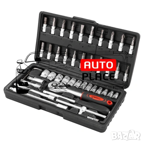 Гедоре 1/4 шестостенен комплект 46 части Stahlmayer, снимка 4 - Гедорета - 53908886