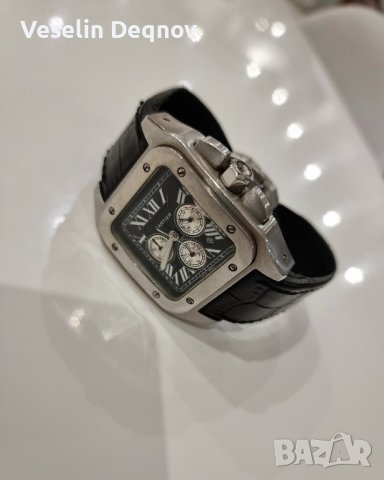 Мъжки Часовник Cartier Santos 100, снимка 1 - Мъжки - 42305245