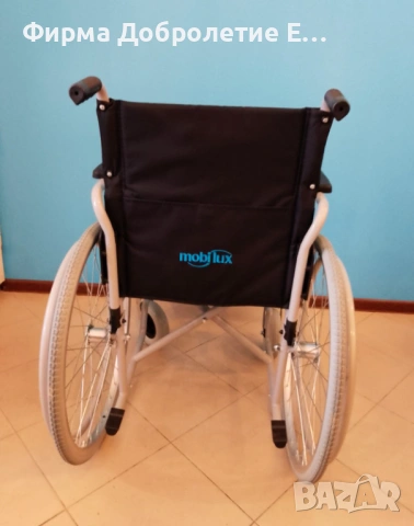 Рингова инвалидна количка Mobilux MSW-4000 с 1 г. гаранция и право на връщане, снимка 3 - Инвалидни колички - 53958178