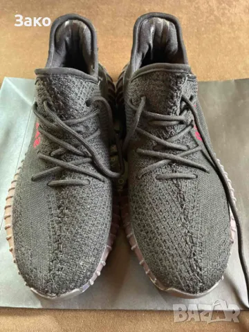 Сиви и черни сникърси ADIDAS YZY 350, снимка 4 - Маратонки - 49962270