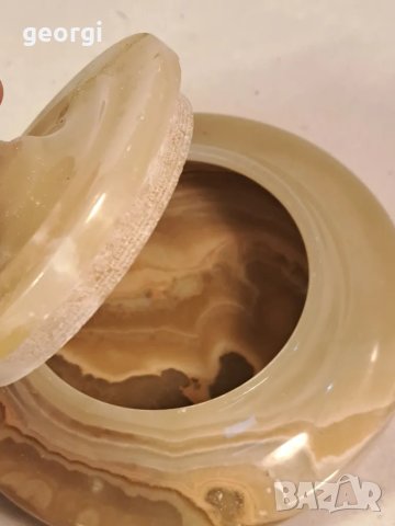 каменна бонбониера бижутерка от оникс  19/4, снимка 4 - Колиета, медальони, синджири - 49167735