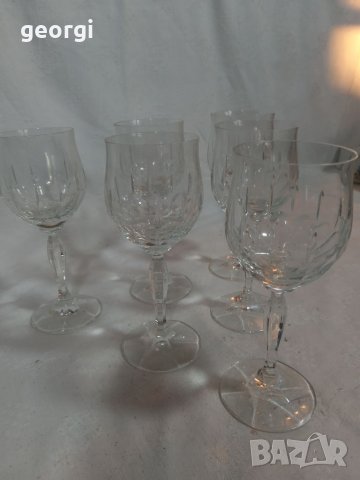 Кристални чаши 6 броя , снимка 7 - Чаши - 35456579