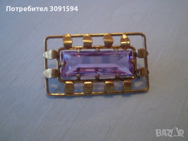 Антична  брошка - арт деко