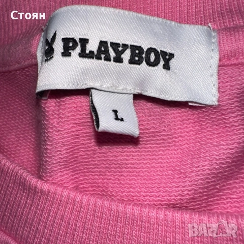 Playboy Cropped Crewneck, снимка 3 - Блузи с дълъг ръкав и пуловери - 52022726