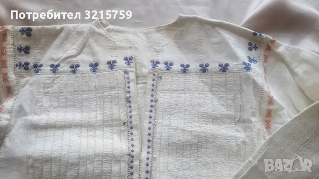 Риза за носия, кенар, пайети и бродерия, снимка 6 - Антикварни и старинни предмети - 50348666