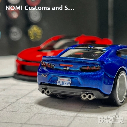 Hot Wheels Camaro Zl1 Custom, снимка 9 - Коли, камиони, мотори, писти - 52648628