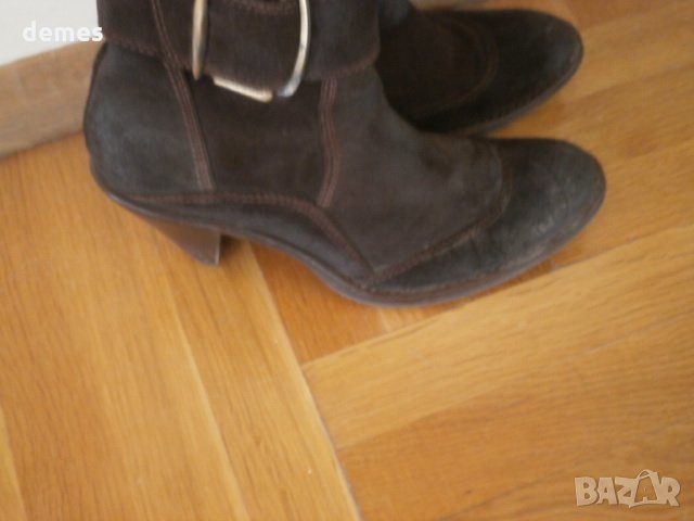  Дамски ботуши от естествен велур GiAnni, номер 39, снимка 3 - Дамски ботуши - 31238132