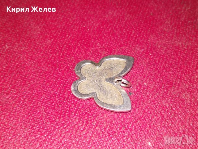 ФИНА ФИГУРАЛНА АРТ СРЕБЪРНА ВИСУЛКА ПЕПЕРУДКА ВИНТИДЖ МЕДАЛЬОН ПЕНДАНТ 19450, снимка 5 - Колиета, медальони, синджири - 39266893