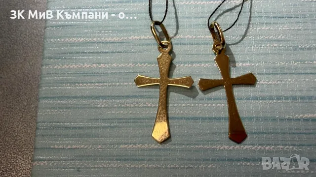 Златен детски сиджир с кръст  14 карата, снимка 6 - Колиета, медальони, синджири - 56257233