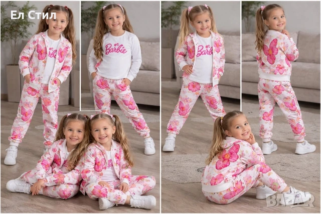 ❤️Комплект Barbie 3 части Блузка с дълъг ръкав Размери: 3-10г цена: 23€, снимка 2 - Детски комплекти - 53661921
