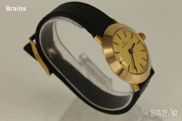 НОВ 1960's Continental Позлатен Швейцарски Часовник, снимка 6 - Мъжки - 54243336