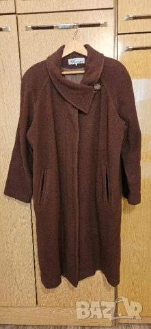 Кафяво дълго палто, XL, снимка 10 - Палта, манта - 51786666