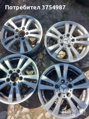 Алуминиеви джанти 15 за мерцедес , снимка 2 - Гуми и джанти - 54186573