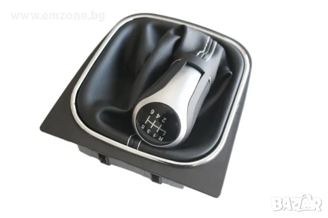 Кожена топка за скоростен лост с маншон и рамка за VW GOLF 5 V 6 VI PLUS JETTA 6 скорости, снимка 5 - Аксесоари и консумативи - 50341924