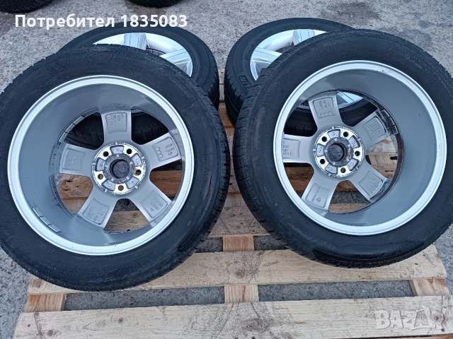 Лети джанти 16ки 5х112 VW + летни гуми 205/55/16 Michelin, снимка 8 - Гуми и джанти - 52496313