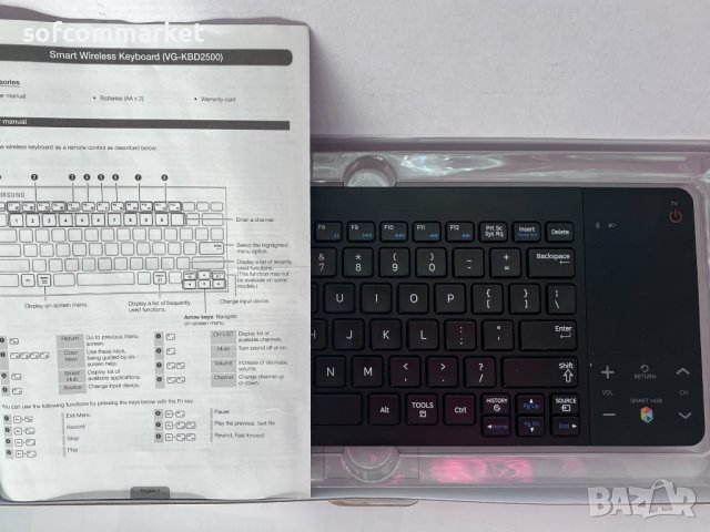 Безжична клавиатура за телевизор Samsung, снимка 3 - Дистанционни - 39175251