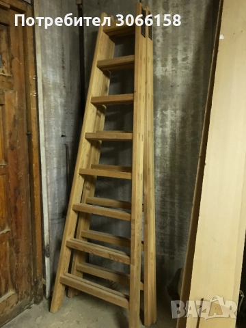 Стълба дървена двураменна 2,5м, снимка 2 - Други - 51457020