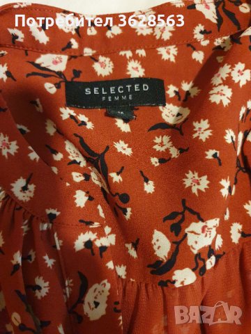 Дамска туника на цветя SELECTED, снимка 3 - Туники - 42895567