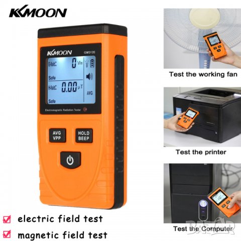 Уред дозиметър, Детектор за радиация електромагнитно електрическо магнитно поле., снимка 3 - Друга електроника - 33939373