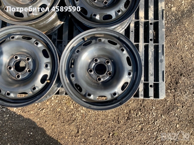 4бр.Оригинални железни джанти 14цола 5x100 за Vw,Skoda,Seat, снимка 4 - Гуми и джанти - 51803987