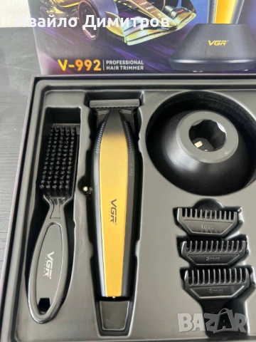 Професионална машинка за подстригване VGR-992 9000RPM, снимка 5 - Тримери - 54216459