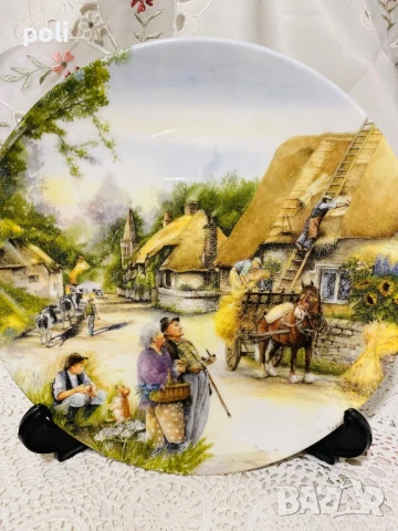 порцеланова чиния за стена , снимка 2 - Декорация за дома - 51219145