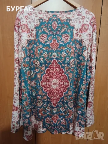 4xl Красива блузка с остро деколте,запазена, снимка 3 - Туники - 56057374