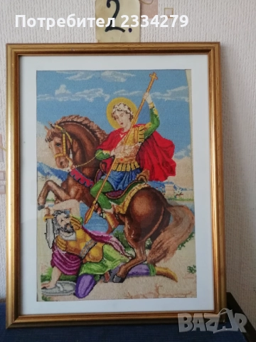 Стари немски гоблени големи в дървени рамки, снимка 6 - Гоблени - 47712671