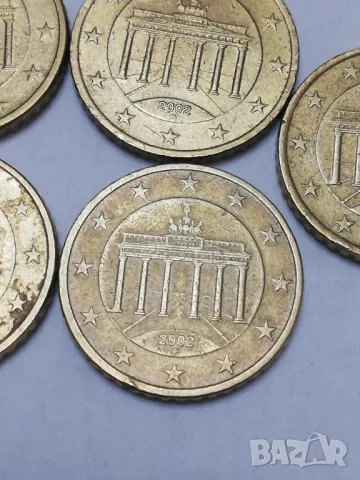  50 евро-цента Германия-2002 г. A,D,F,G,J, снимка 5 - Нумизматика и бонистика - 50435781