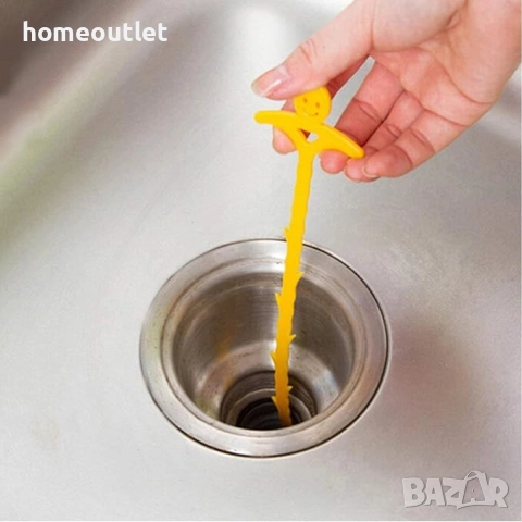 ПРОМОЦИЯ Приспособление за почистване на сифон (X0015KH2YT), к-кт от 8 бр. в различни цветове, снимка 3 - Почистване на домове - 51997357