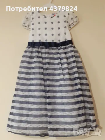 Нова немска официална детска рокля р.128