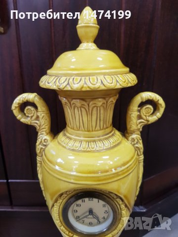 Старинен порцеланов настолен часовник Mercedes, снимка 4 - Други стоки за дома - 36968257