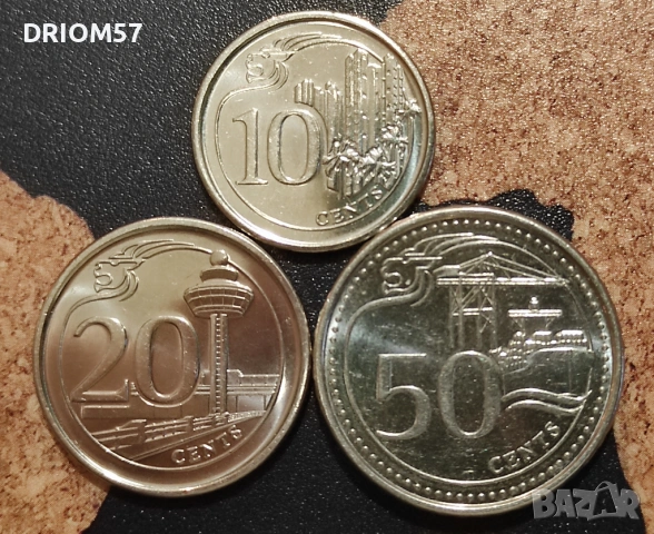 Монета Сингапур (aUNC) - 3 бр. [2013-2016]