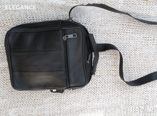 Мъжка кожена чанта от телешки бокс, снимка 3 - Чанти - 34882269