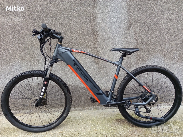 27.5 цола електрически алуминиев велосипед с 21 скорости усилени капли амортисьори предни като нов 