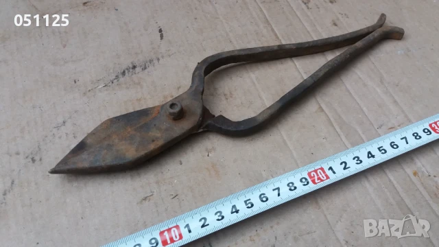 стара кована отлична ножица за рязане на аба , снимка 9 - Антикварни и старинни предмети - 50596492
