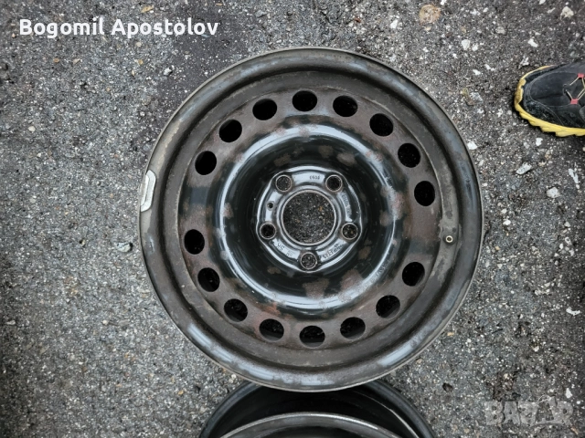 Стоманени джанти Opel 6J15 5x110, снимка 6 - Гуми и джанти - 52003265