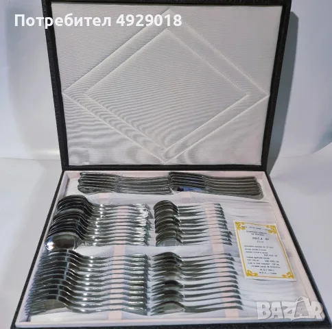 комплект прибори за хранене, снимка 3 - Прибори за хранене, готвене и сервиране - 55795750